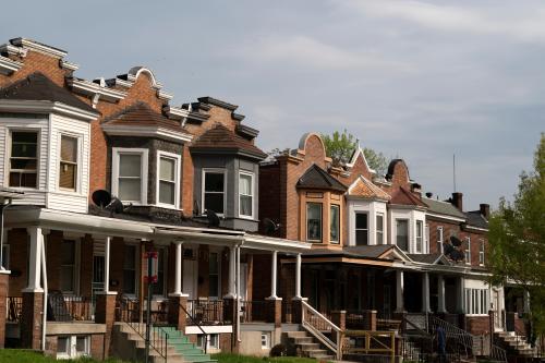 Baltimore Maryland york court row houses